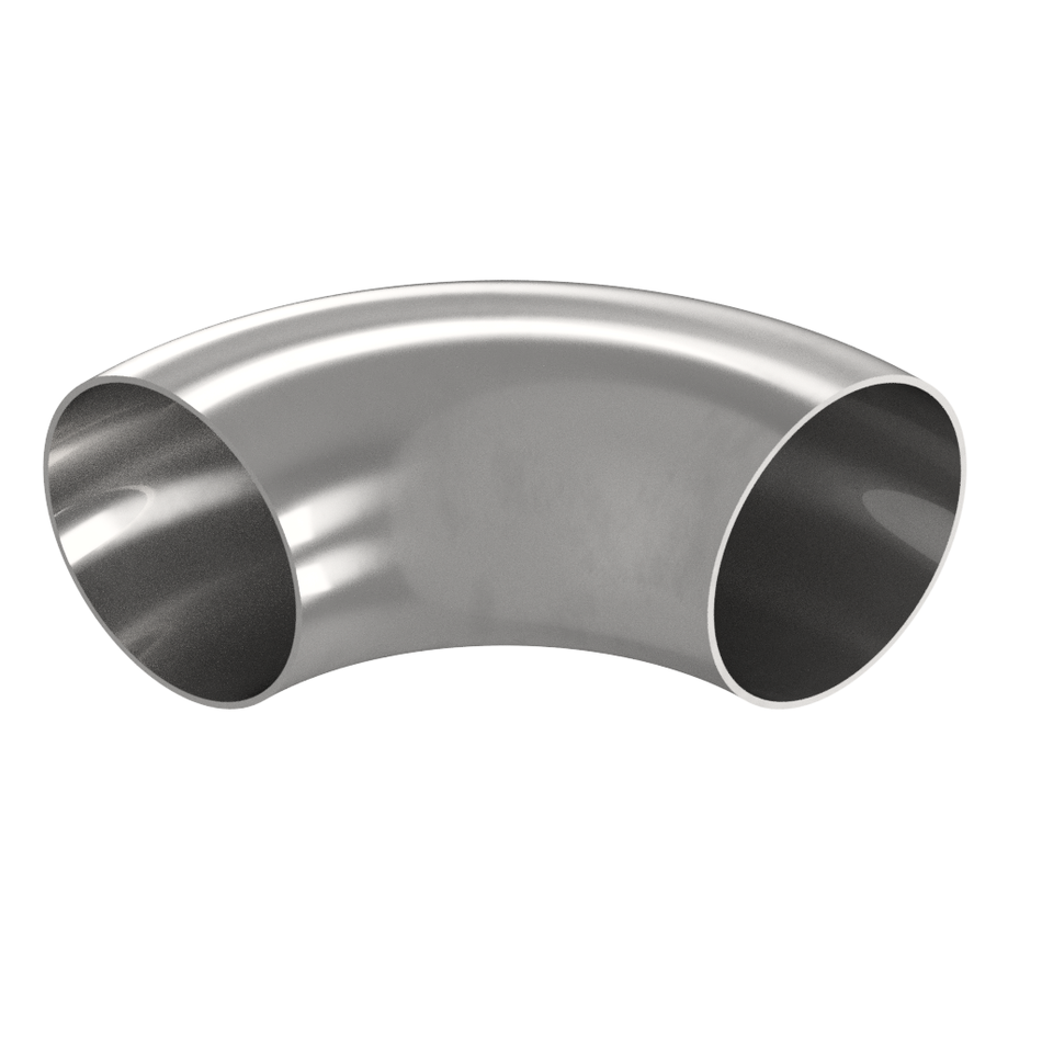 Bogen 90° 3D 88,9 x 2 mm Edelstahl