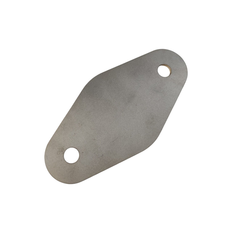 Blinddeckel oval Edelstahl